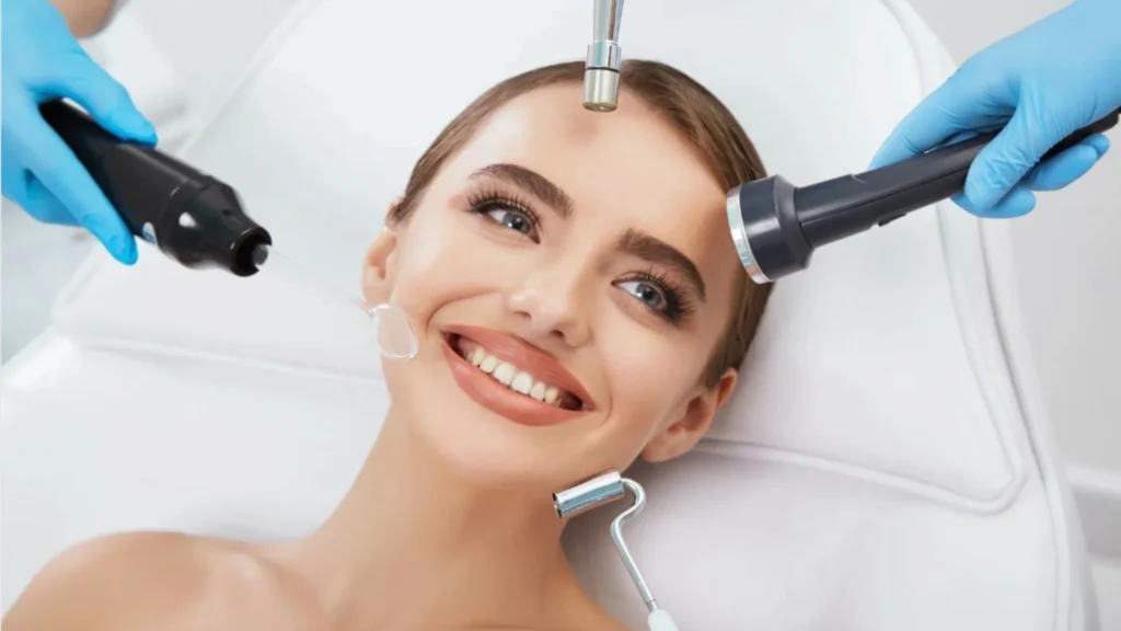 エアジェットの施術を受けるイメージ